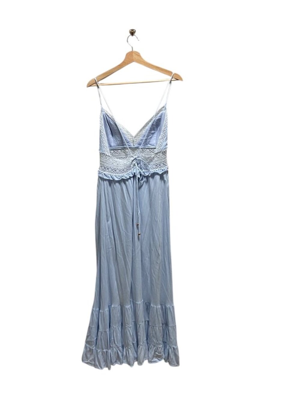 Selfie Leslie Desert Rose Maxi Dress Ice Blue Size XL Cottagecore Spring Boho - Picture 14 of 16